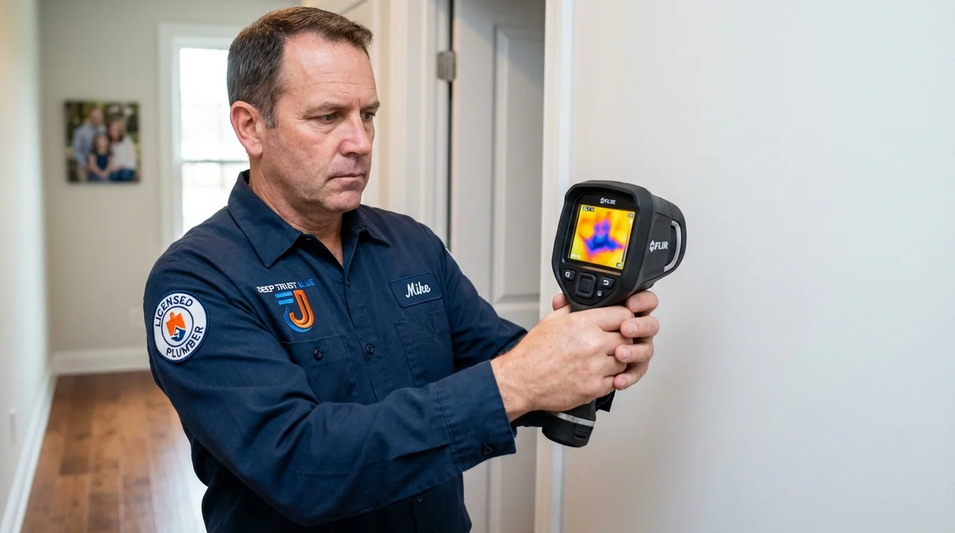 Thermal imaging leak detection by Johns Plumbing LLC in Sewanee